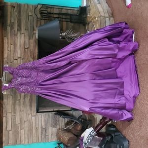 Purple formal gown